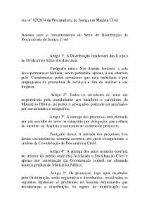 Ato nº 02.2014 da Procuradoria de Justiça em Matéria Cível Miniatura
